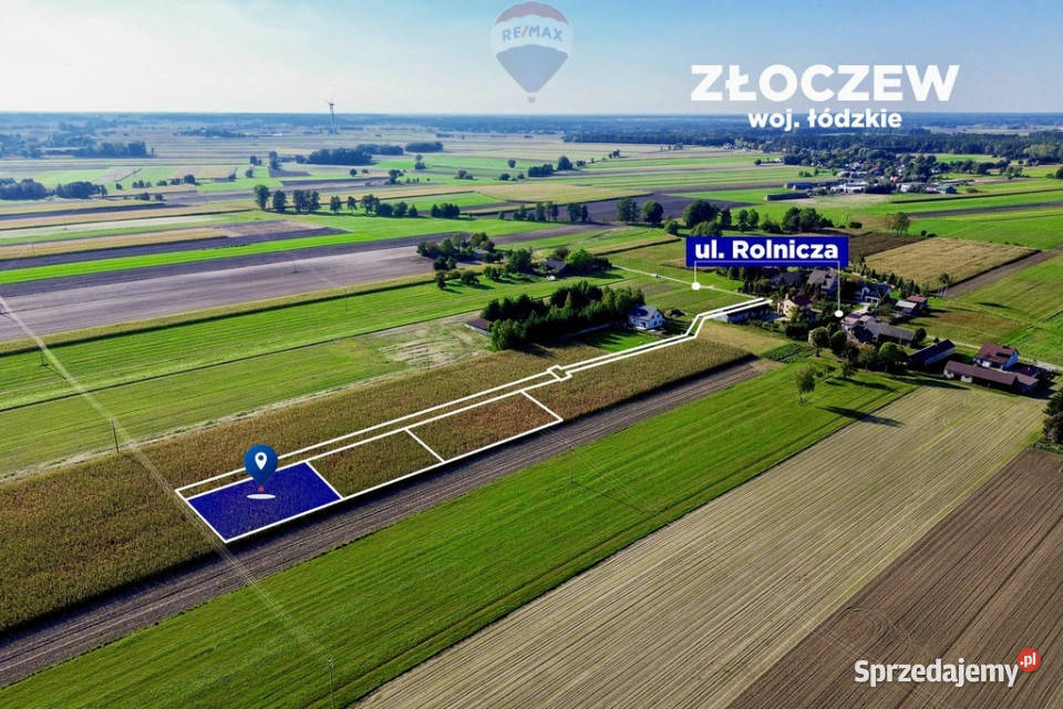 Działka z warunkami zabudowy 920 m Sprzedaż Złoczew