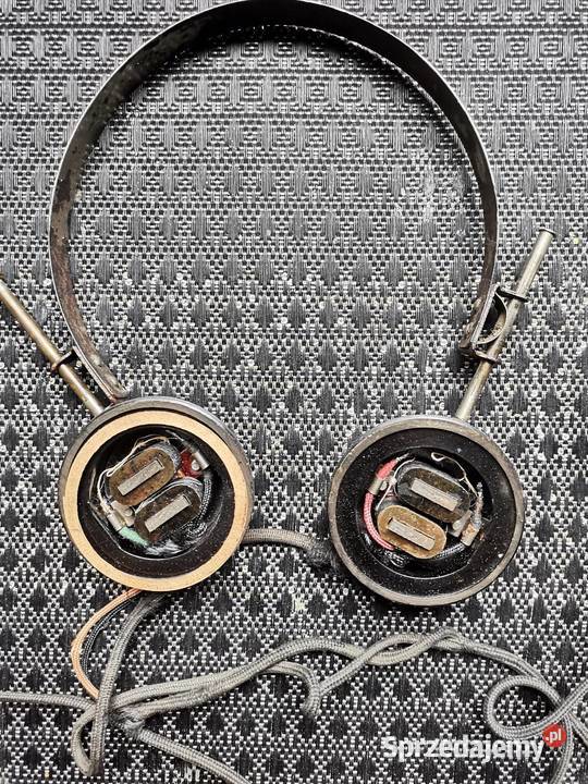 Stare polskie słuchawki radiowe detefon sprzedam