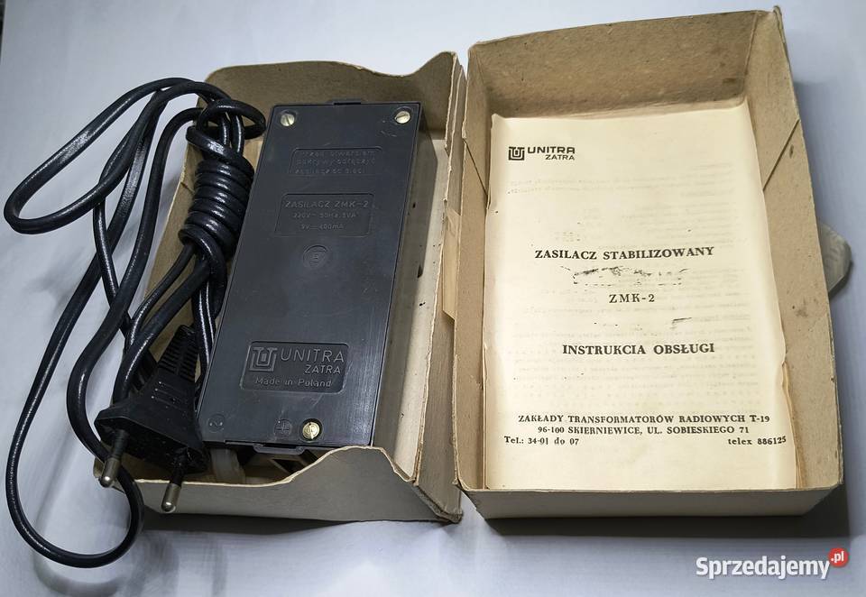 Zasilacz ZMK2 Unitra ZATRA do magnetofonu MK125