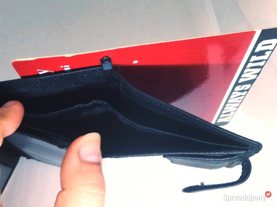 Portfel Męski Nowy Skóra Czarny Warszawa