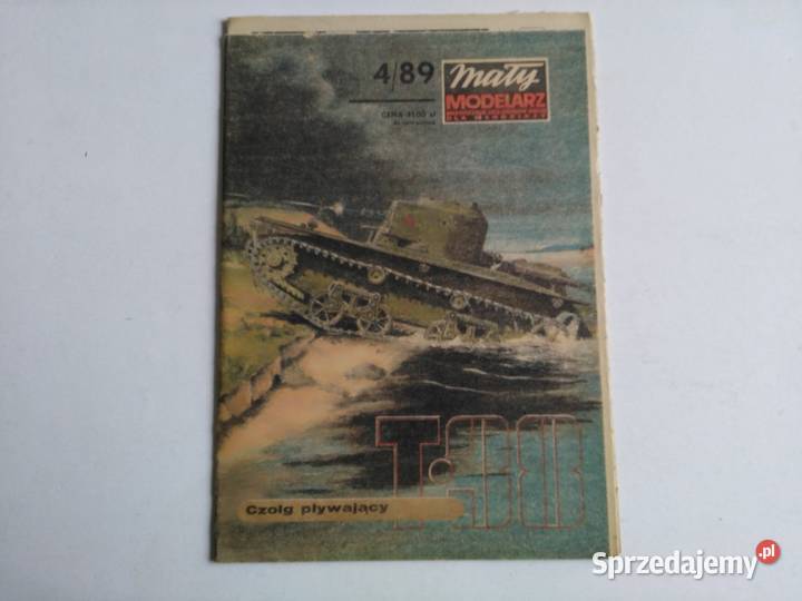 Mały Modelarz 41989 Radziecki czołg pływający śląskie Dąbrowa Górnicza