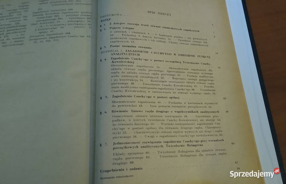 Równania różniczkowe cząstkowe rzędu drugiego Cz Gdańsk