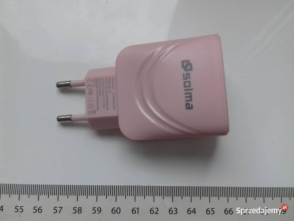Ładowarka 3xUSB 230V różowa NOWA 5V 1A 5Wat Bydgoszcz