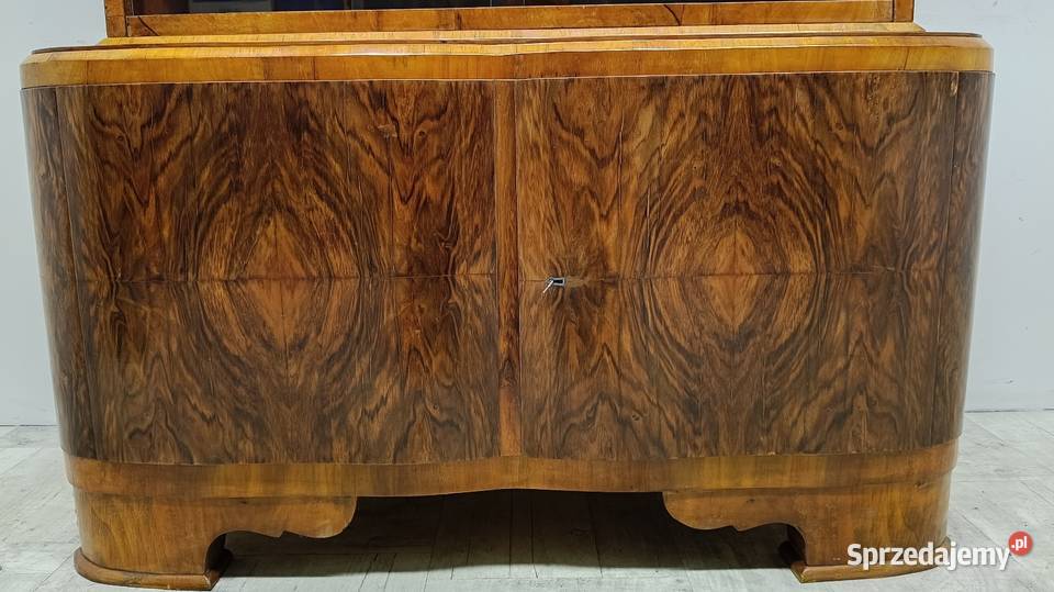 komoda bufet witryna art deco orzech vintage do Komody Radomsko