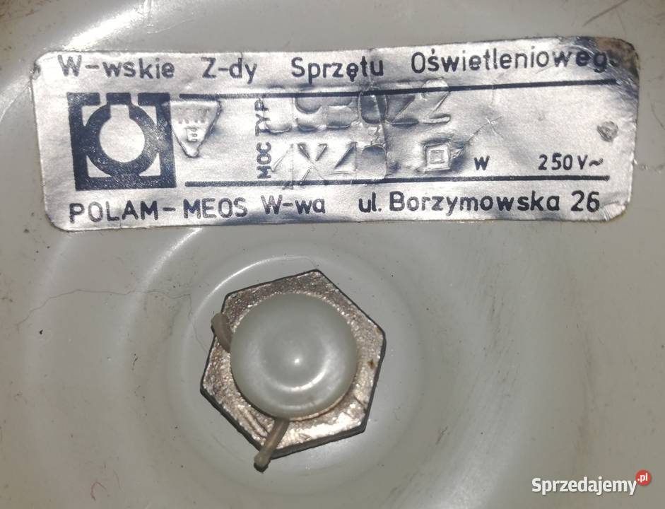 Lampka nocna z epoki PRL Warszawa