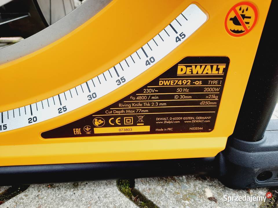 DeWALT DWE7492QS Pilarka stołowa 2000W 250mm Gaszowice
