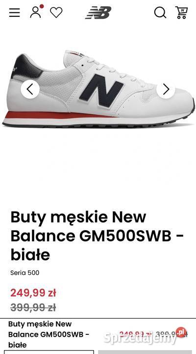 Sneakersy męskie Balance GM500SWB r 425