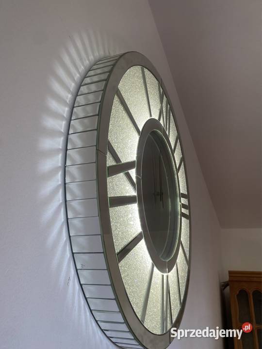 Zegar glamur szklany 80x80 inny kolor
