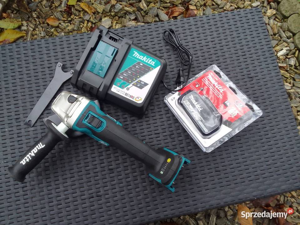 Szlifierka Makita GDA405 ładowarka i bateria6ah Góra
