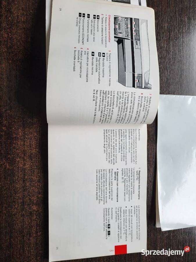 Mercedes 124 Instrukcja obsługi włoska Gdańsk