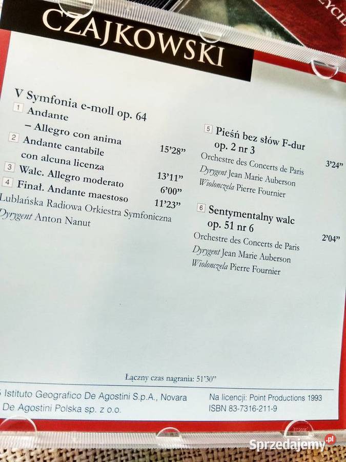 Czajkowski Piąta symfonia Sentymentalny walc Warszawa