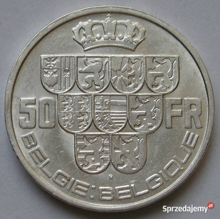 BELGIA 50 FRANKÓW 1939 KRÓL LEOPOLD III SREBRO 2 Łódź