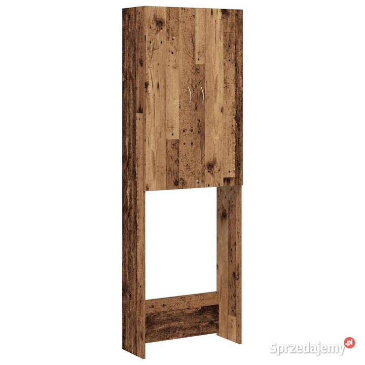 Szafka na pralkę stare drewno 64x255x190