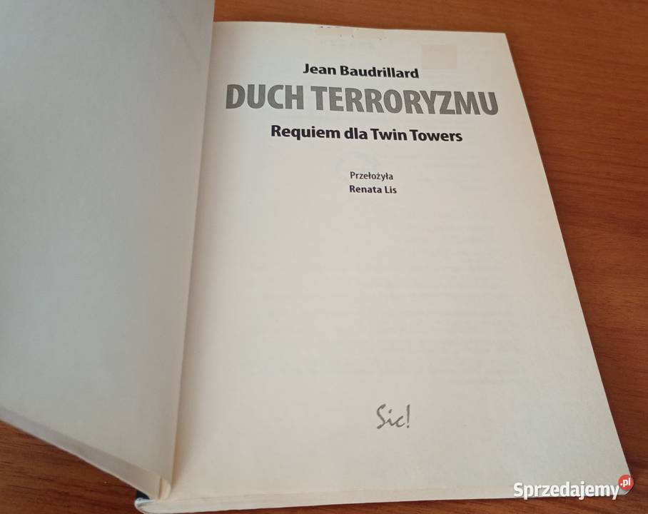 Duch terroryzmu requiem Twin Towers Jean Gdańsk