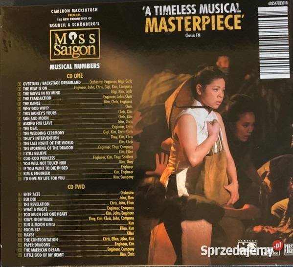Boublil Schnberg The Definitive Miss Saigon Live 2 płyty Kultura i Rozrywka Krynica-Zdrój sprzedam