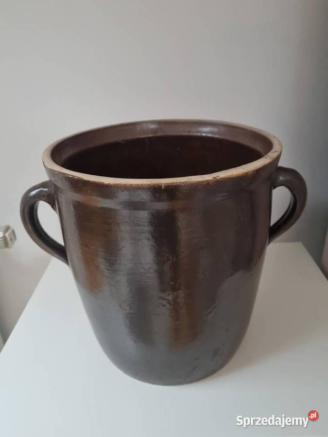 Duży gGarnek kamionkowy PRL 7 litrów Bochnia Lublin sprzedam