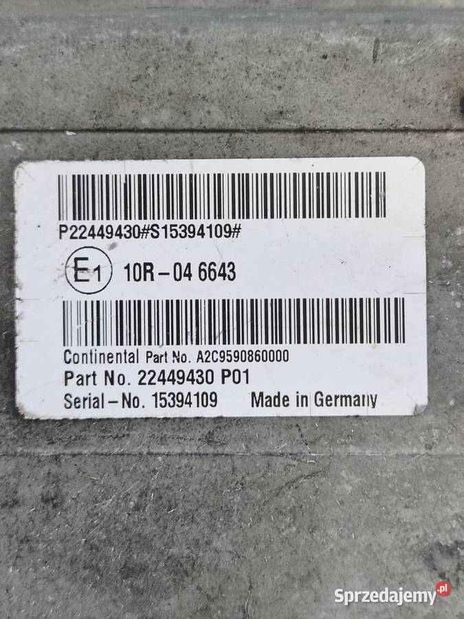 22449430 STEROWNIK ADBLUE VOLVO FH 4 FM RENAULT