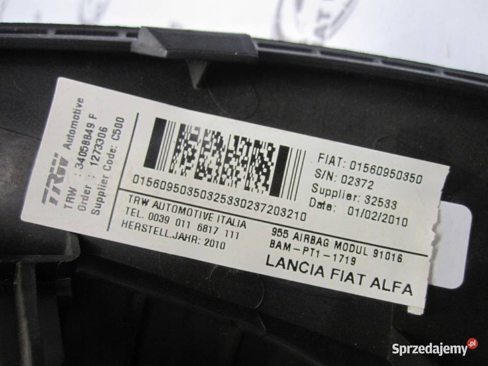 ALFA ROMEO MITO 10r AIRBAG poduszka kolanowa