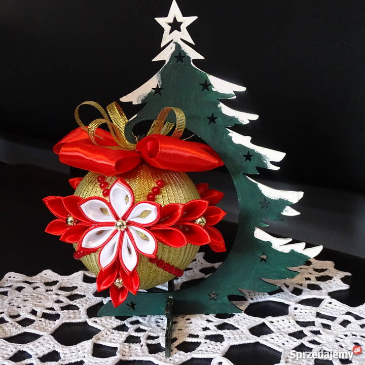 Bombki kanzashi wielokolorowy