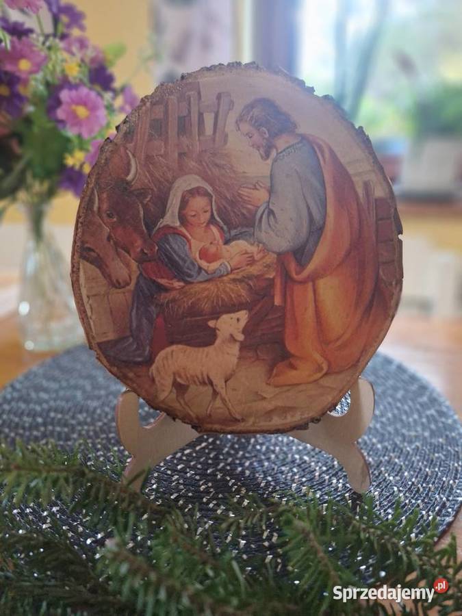 Szopka Bożonarodzeniowe z drewna Strzyżów