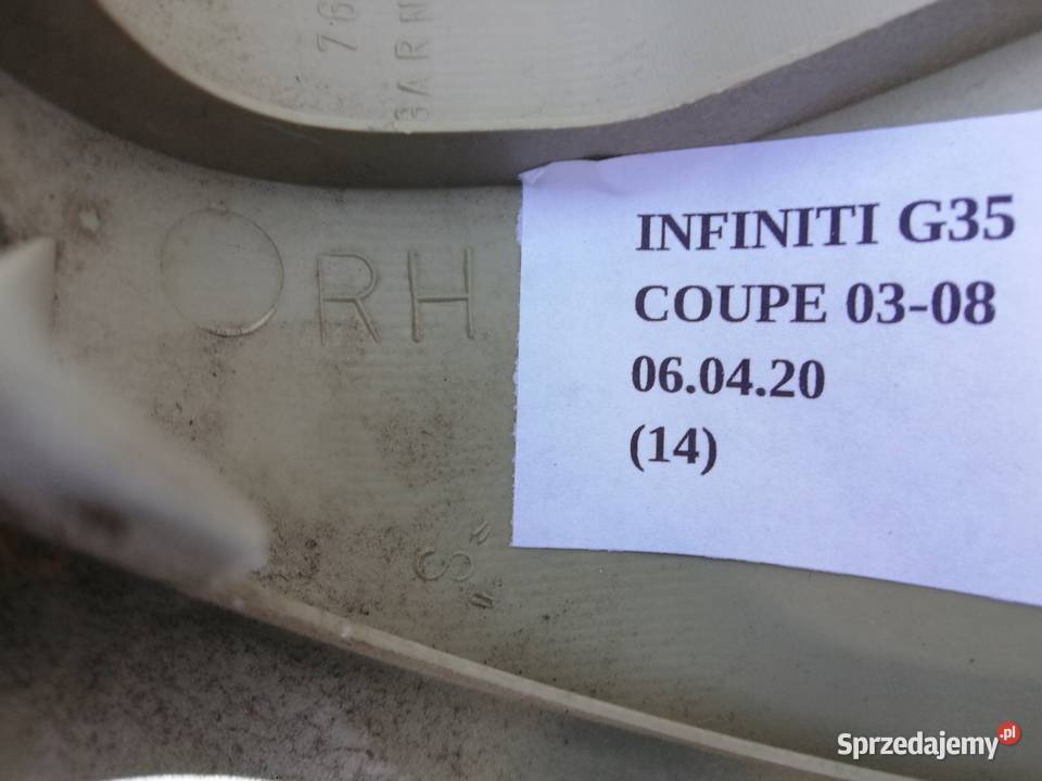 OSŁONA POSZYCIE SŁUPKA A INFINITI G35 COUPE Nowy Tomyśl
