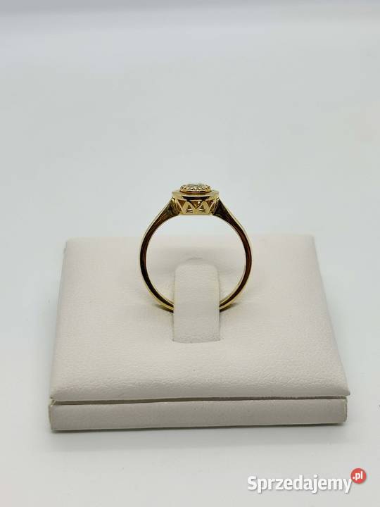 Nowy Złoty Pierścionek pr 585 245g Rozmiar 12 złoto Elbląg