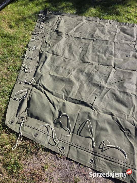 Plandeka brezent wojskowy 27 x 24 m z armii sprzedam