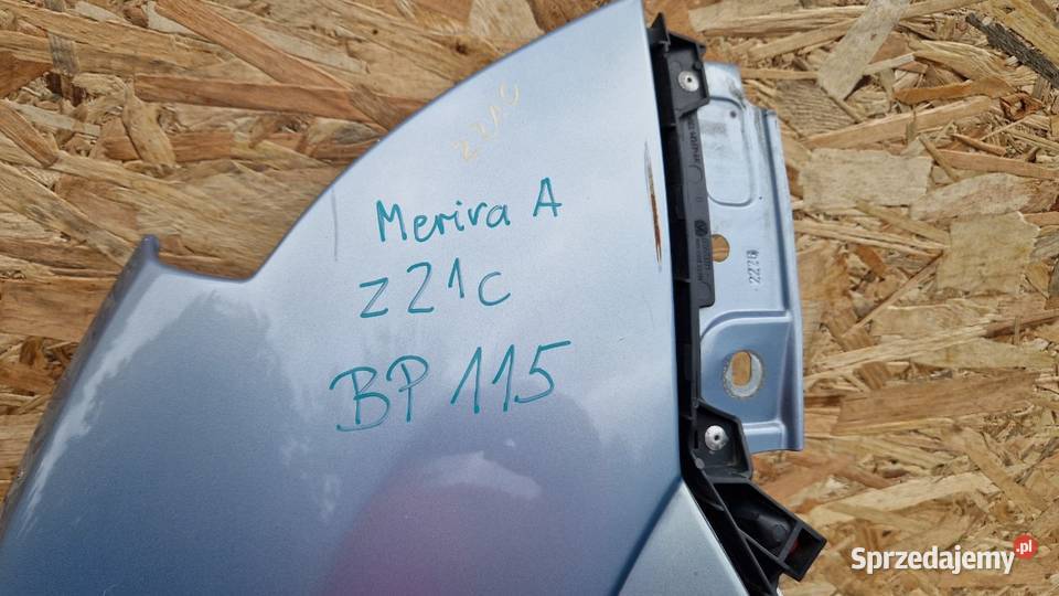 OPEL MERIVA A BŁOTNIK PRZÓD PRZEDNI PRAWY Z21C Słowikowo sprzedam