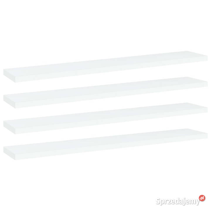 Półki na książki 4 białe 60x10x15 WM805202 mazowieckie Warszawa