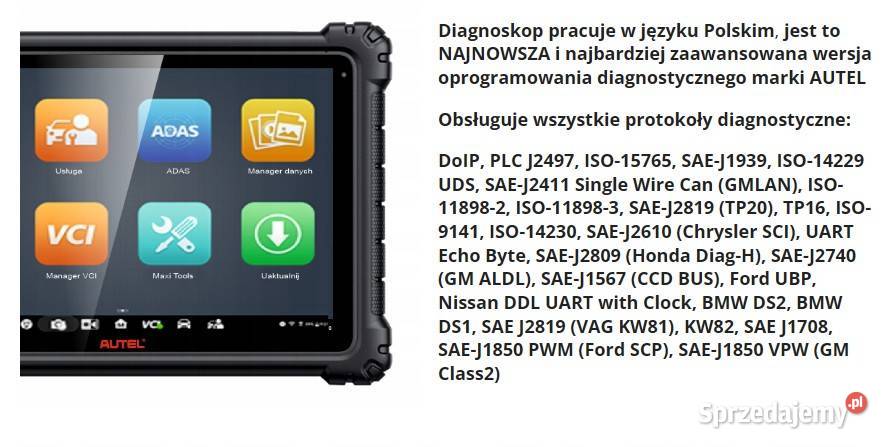 AUTEL MaxiSYS MS908S3 J2534 PROGRAMOWANIE ONLINE