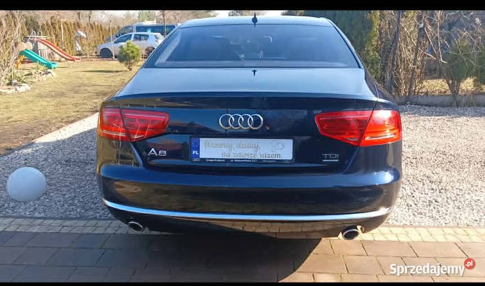 Audi A8 D4 2012 Jasna skóra Faktura VAT 23 asystent parkowania mazowieckie Warszawa