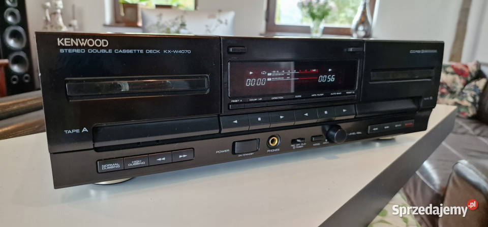 Kenwood magnetofon dwukasetowy KX W 4070 KXW4070 Elektronika Międzychód