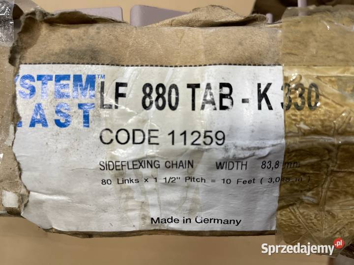 Plastikowy łańcuch płytkowy LT 880 TabK 330 lubelskie