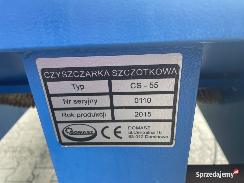 Czyszczarka szczotkowa Domasz CS55 Pozostałe Podolszyn Nowy