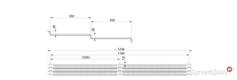 BLACHOTRAPEZ blachodachówka 2 modułowa KUGA LINE Białystok
