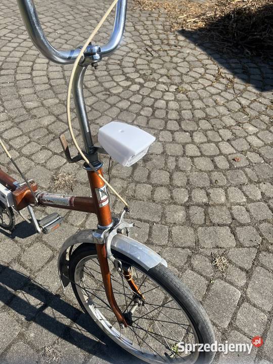 Przednia Lampka rowerowa starego do skladaków Pruszków