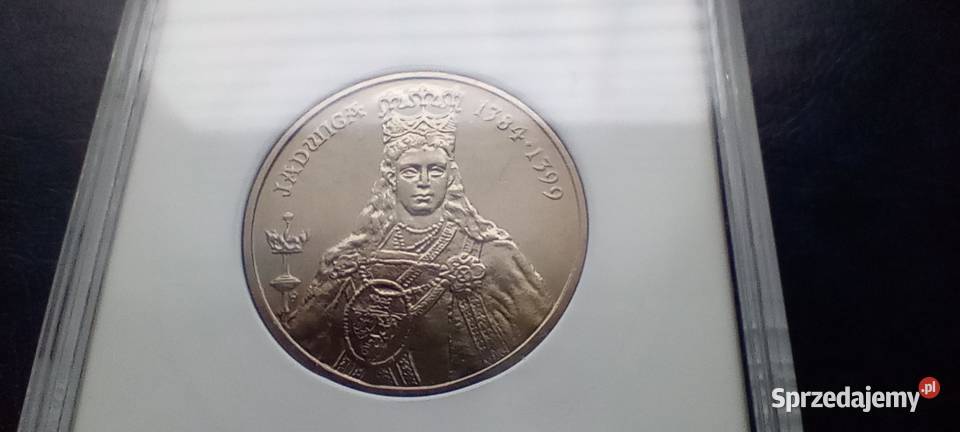 Stare monety 100 złotych 1988 Jadwiga grading Lesko
