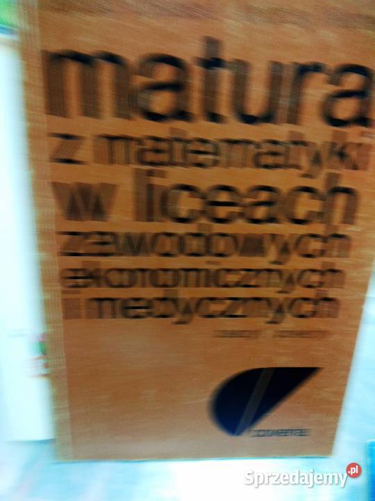 Matura z matematyki antykwariat szkolny