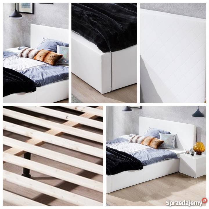 nowoczesne łóżko tapicerowane z materacem Rzeszów