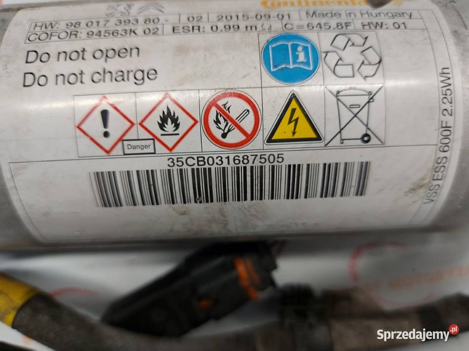 CITROEN C4 PICASSO kondensator STARTSTOP Układ elektryczny, zapłon świętokrzyskie Kielce