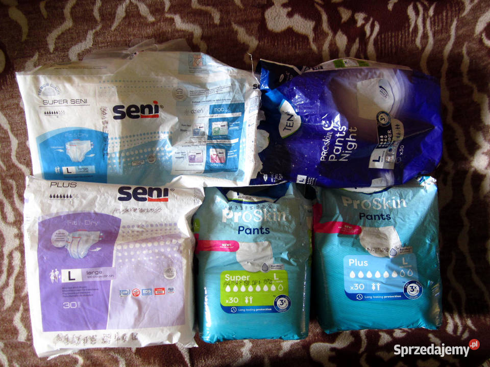 Pieluchomajtki TENA SENI Wciągane i na rzepy 50 świętokrzyskie Kielce