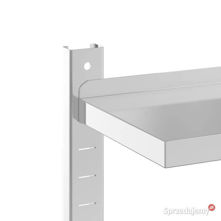 Półka ścienna podwójna 100x235x60 srebrna stal mazowieckie Warszawa