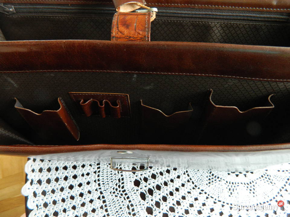 Skórzana damska teczka aktówka na dokumenty Wałbrzych