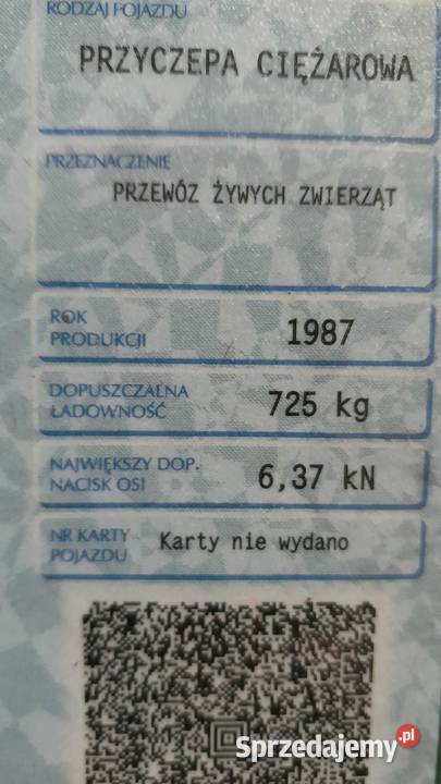 przyczepka do przewozu koni brenderup 2 osie Brenderup Lubiatów