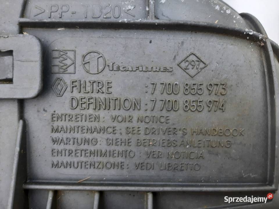 Renault Clio Rapid DCI obudowa filtra powietrza Ksawerów