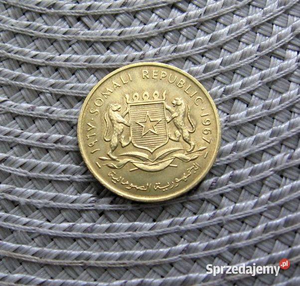 Somalis 10 Centesimi 1967r Ładna Kalisz