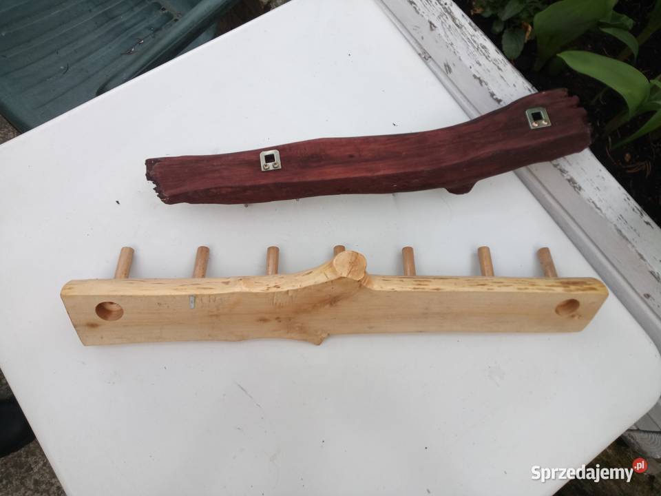 Wieszak hand made drewno nietypowe zachodniopomorskie Barlinek