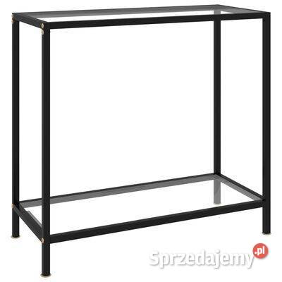 Stolik konsolowy przezroczysty 80x35x75 szkło mazowieckie Warszawa