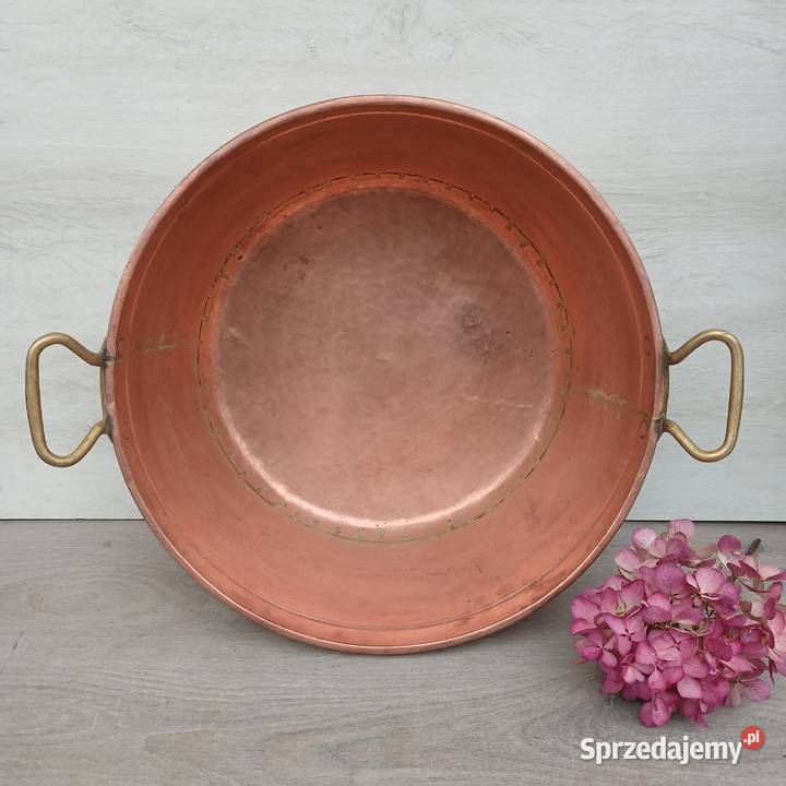 Duża miedziana misa garnek do powideł i Warszawa sprzedam