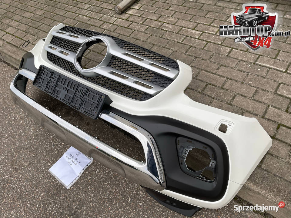 ZDERZAK Mercedes X 2018 CHROM Oryginalny 6 warmińsko-mazurskie Pasłęk
